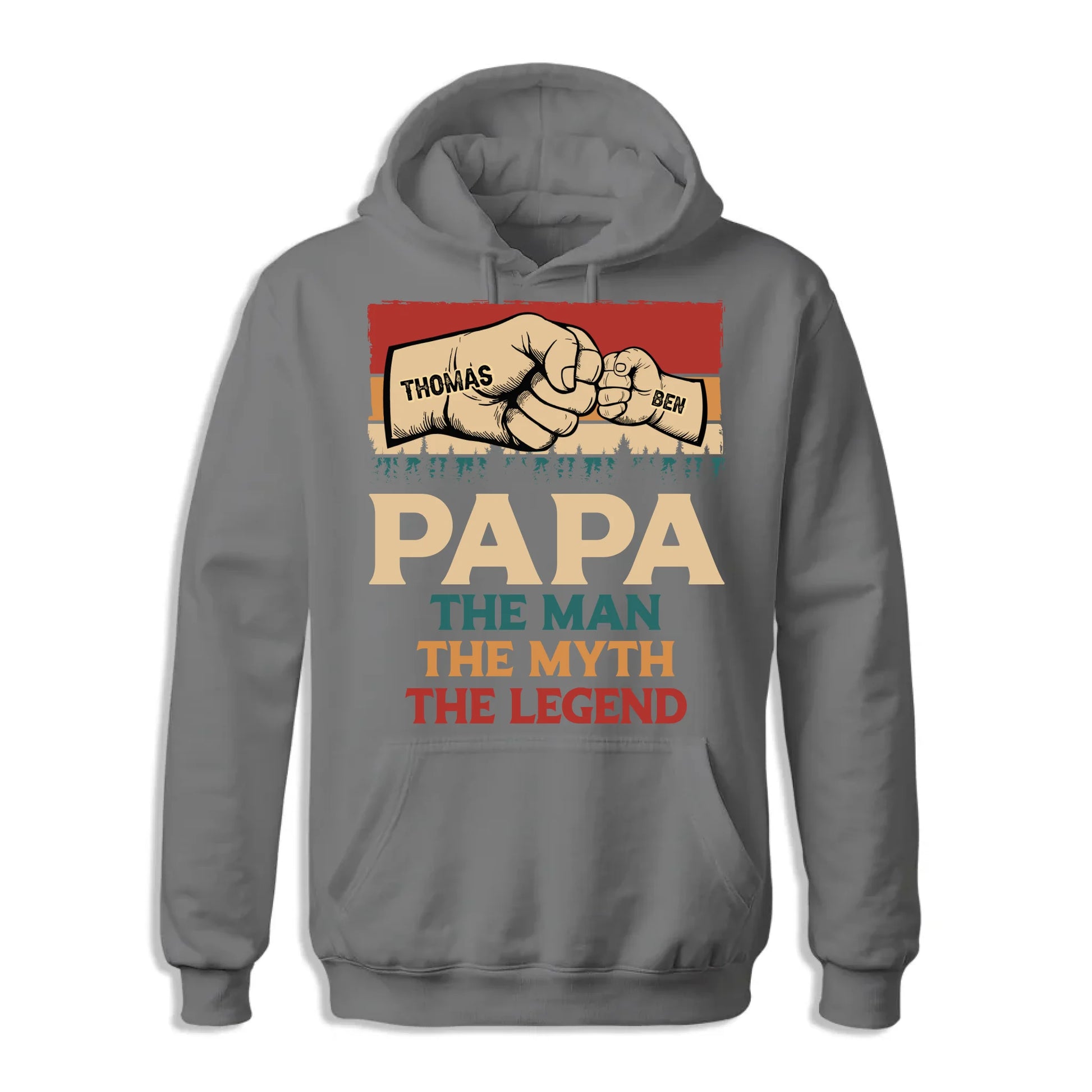 Fathers Day Shirt, Pesonalized Your Design, PaPa The Man Myth Legend T-Shirt, Custom Choo