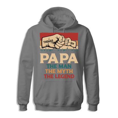 Fathers Day Shirt, Pesonalized Your Design, PaPa The Man Myth Legend T-Shirt, Custom Choo