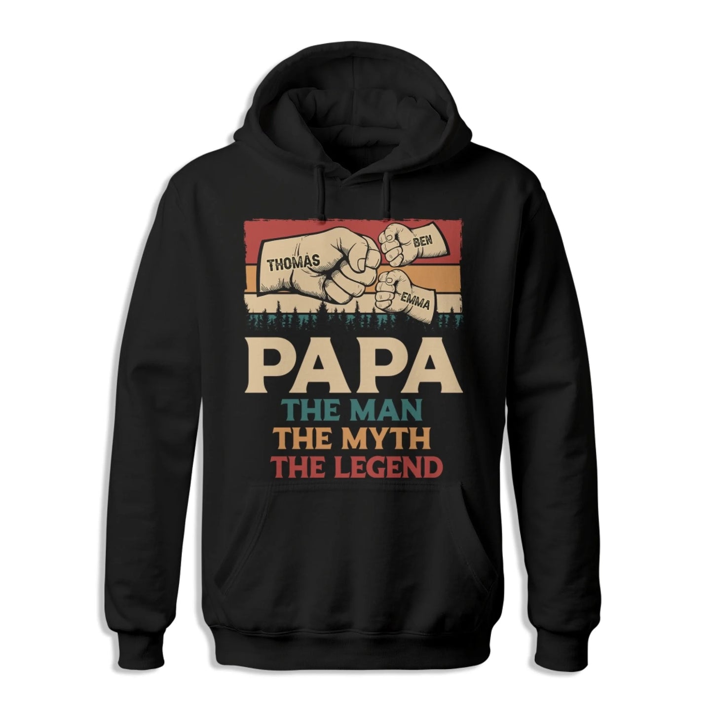 Fathers Day Shirt, Pesonalized Your Design, PaPa The Man Myth Legend T-Shirt, Custom Choo