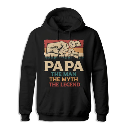 Fathers Day Shirt, Pesonalized Your Design, PaPa The Man Myth Legend T-Shirt, Custom Choo