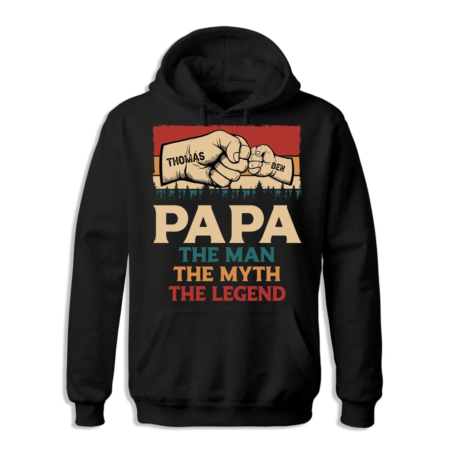 Fathers Day Shirt, Pesonalized Your Design, PaPa The Man Myth Legend T-Shirt, Custom Choo