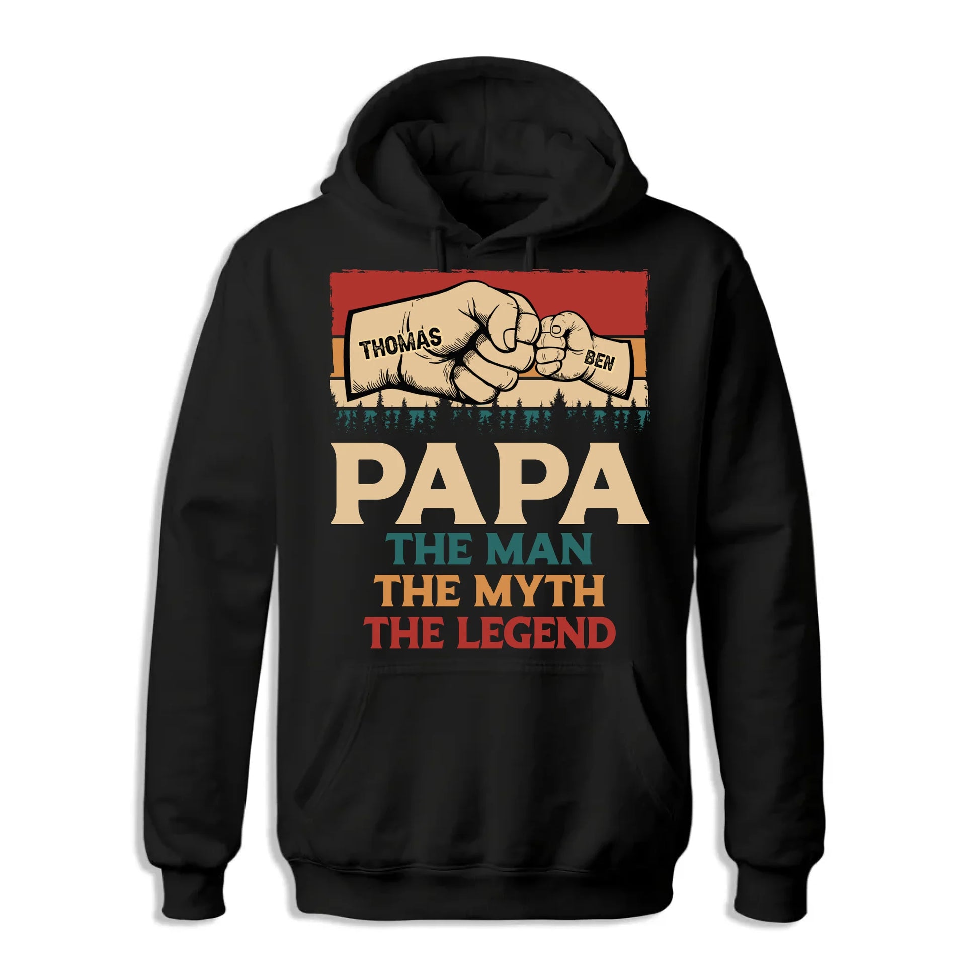 Fathers Day Shirt, Pesonalized Your Design, PaPa The Man Myth Legend T-Shirt, Custom Choo