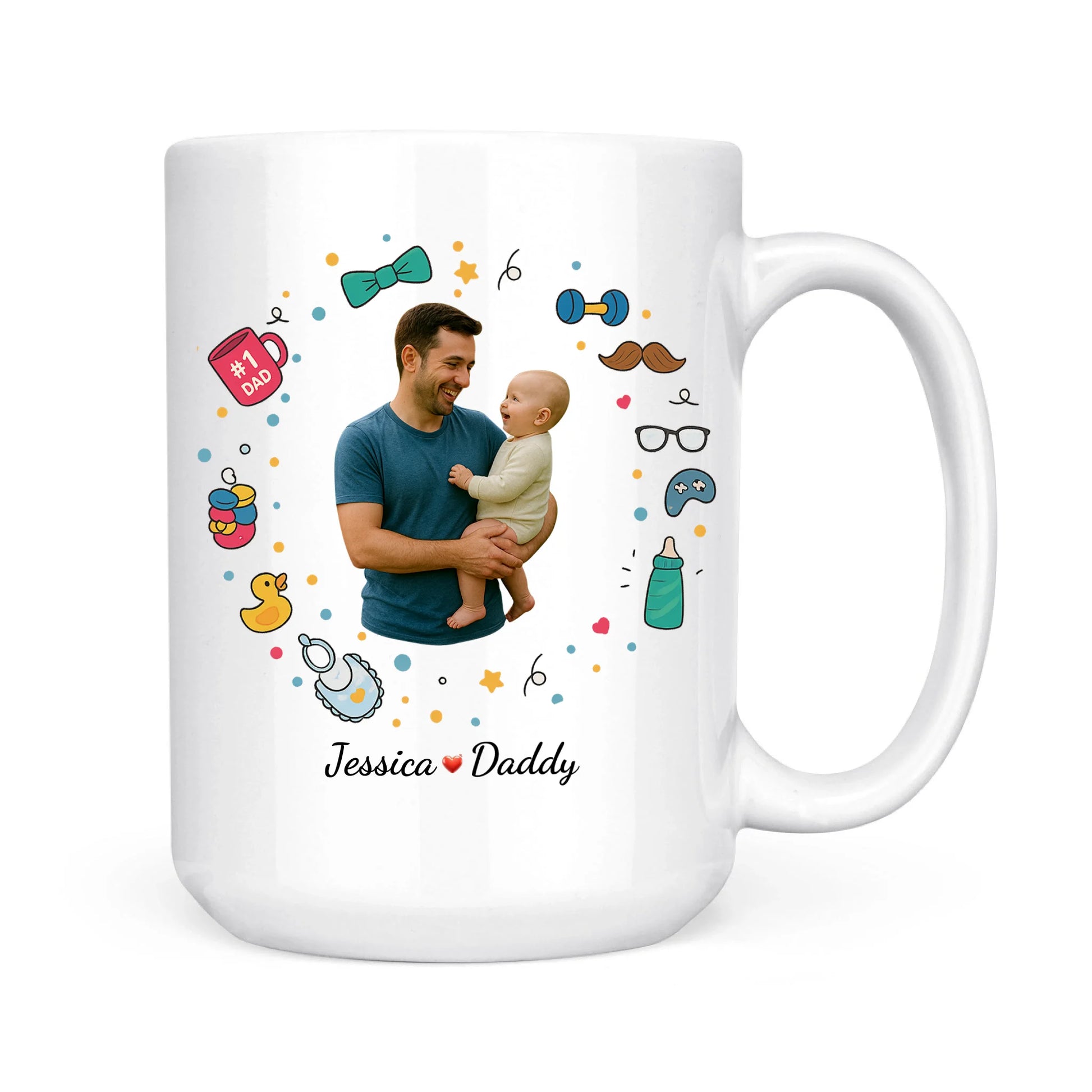 Our First Father's Day Together, Mug Gift For Dad - Custom Choo