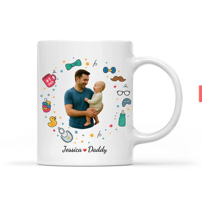 Our First Father's Day Together, Mug Gift For Dad - Custom Choo