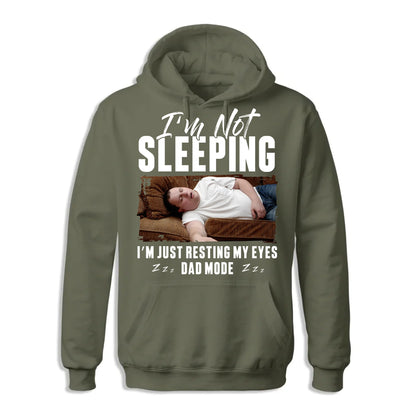 I'm Not Sleeping I'm Just Resting My Eyes Dad Mode, Personalized Shirt - Custom Choo