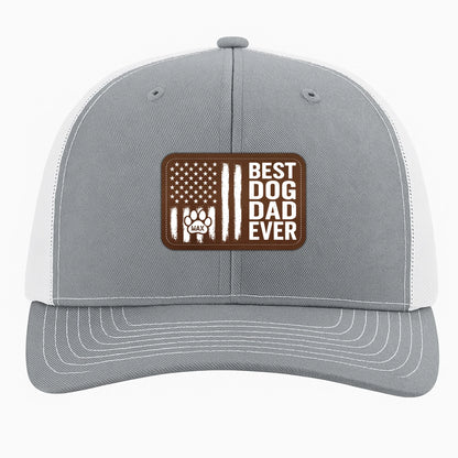 Personalized Dog Dad Hat with Pet Name, Custom Gifts for Dog Dad, Leather Patch Hat, Custom Choo
