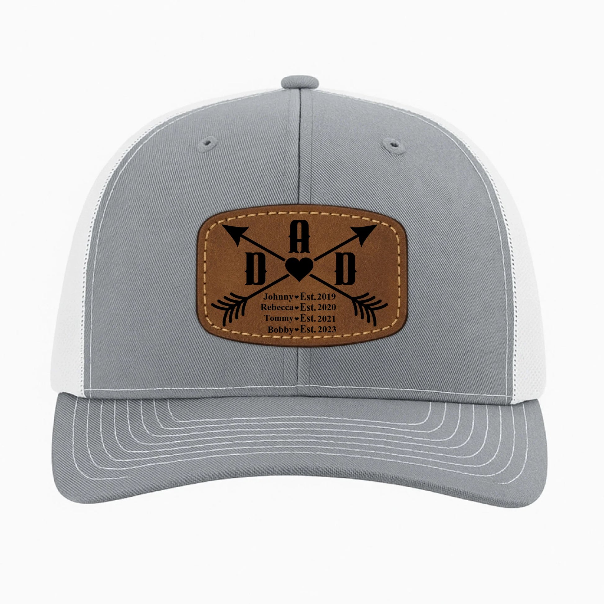 Happy father's day, Gift for Dad, Custom Name, Leather Patch Hat, Custom Choo