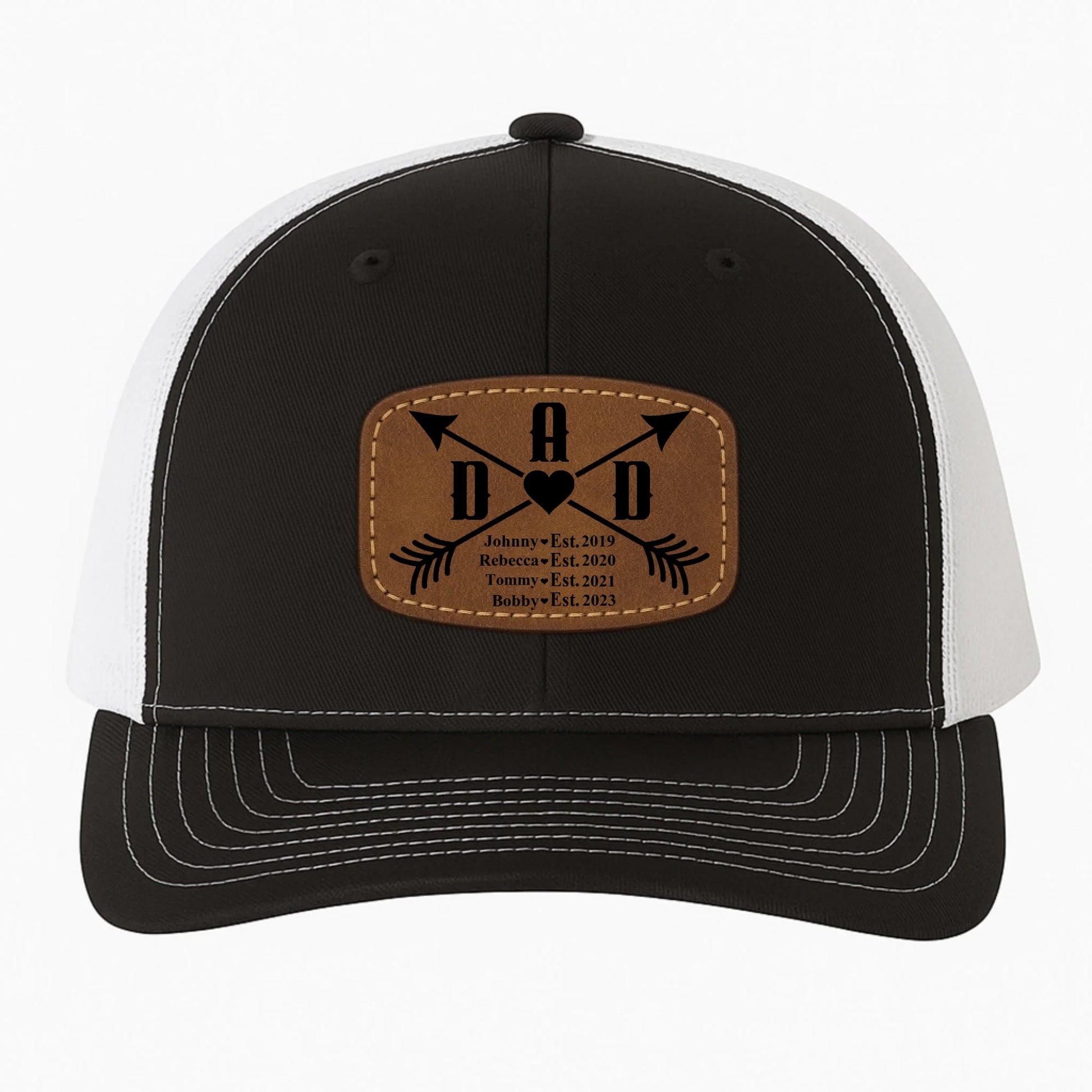 Happy father's day, Gift for Dad, Custom Name, Leather Patch Hat, Custom Choo