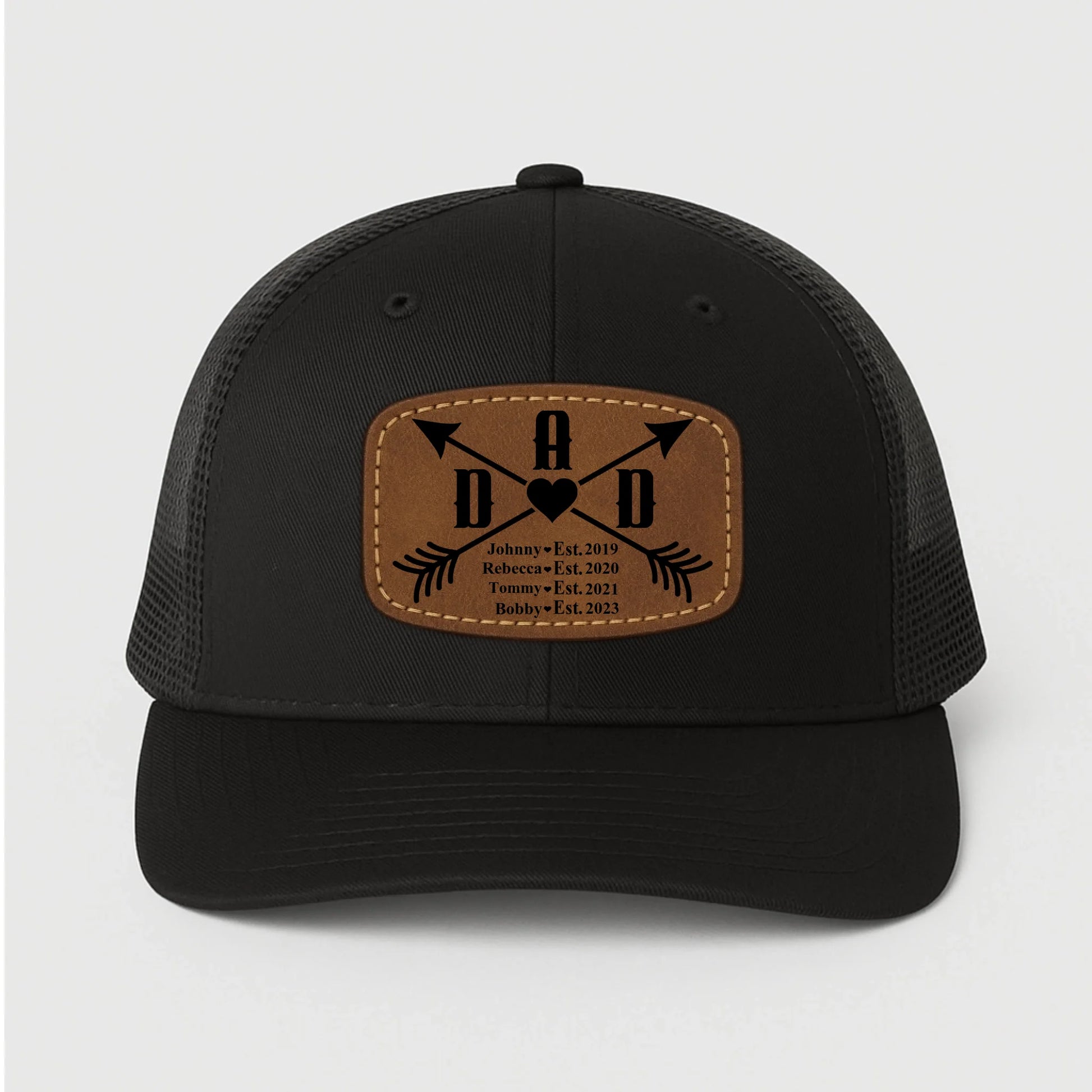 Happy father's day, Gift for Dad, Custom Name, Leather Patch Hat, Custom Choo