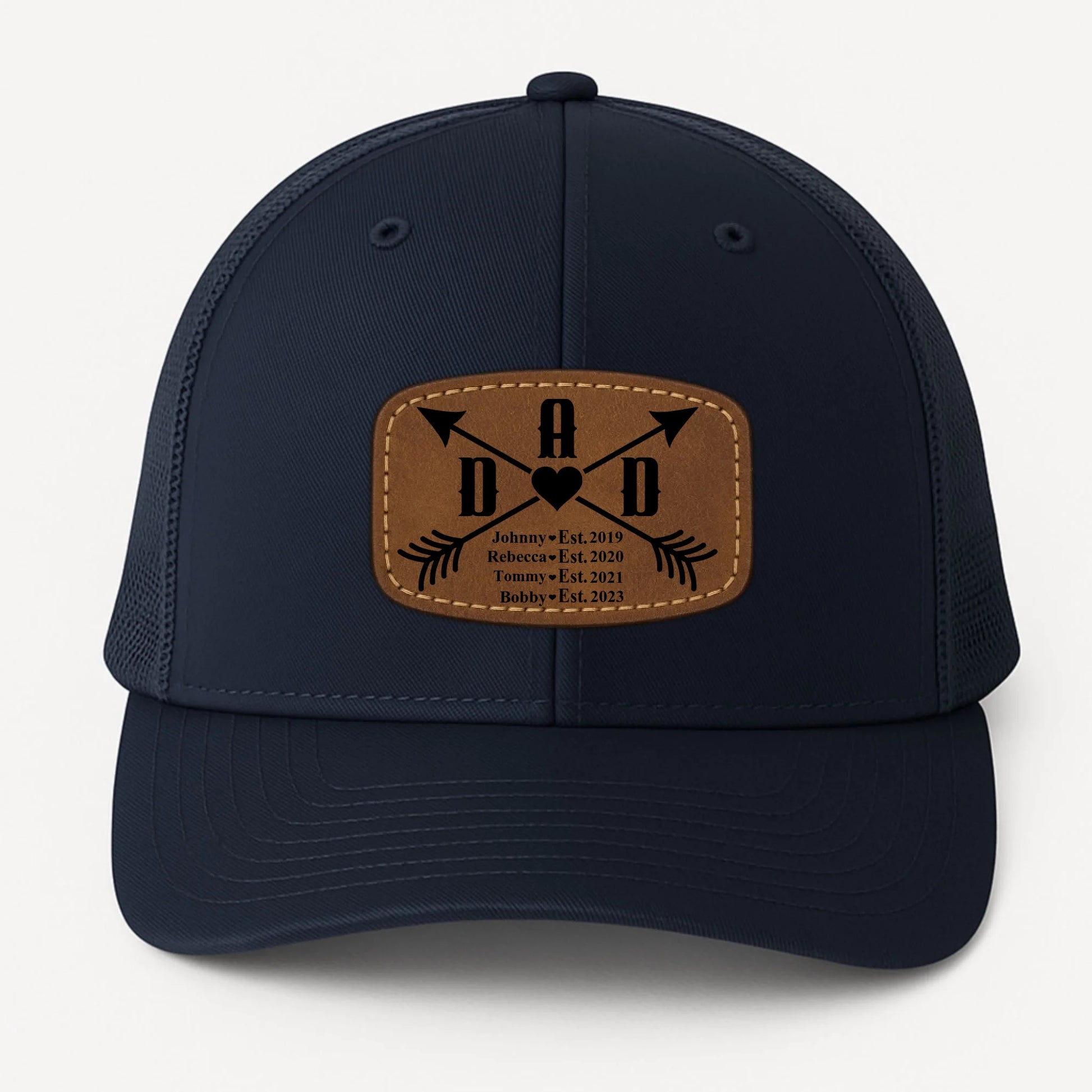 Happy father's day, Gift for Dad, Custom Name, Leather Patch Hat, Custom Choo
