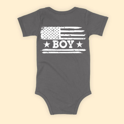 Personalized American Flag Dad & Boy, Girl T-Shirt Set – Father’s Day or Independence Day Gift Idea - Custom Choo