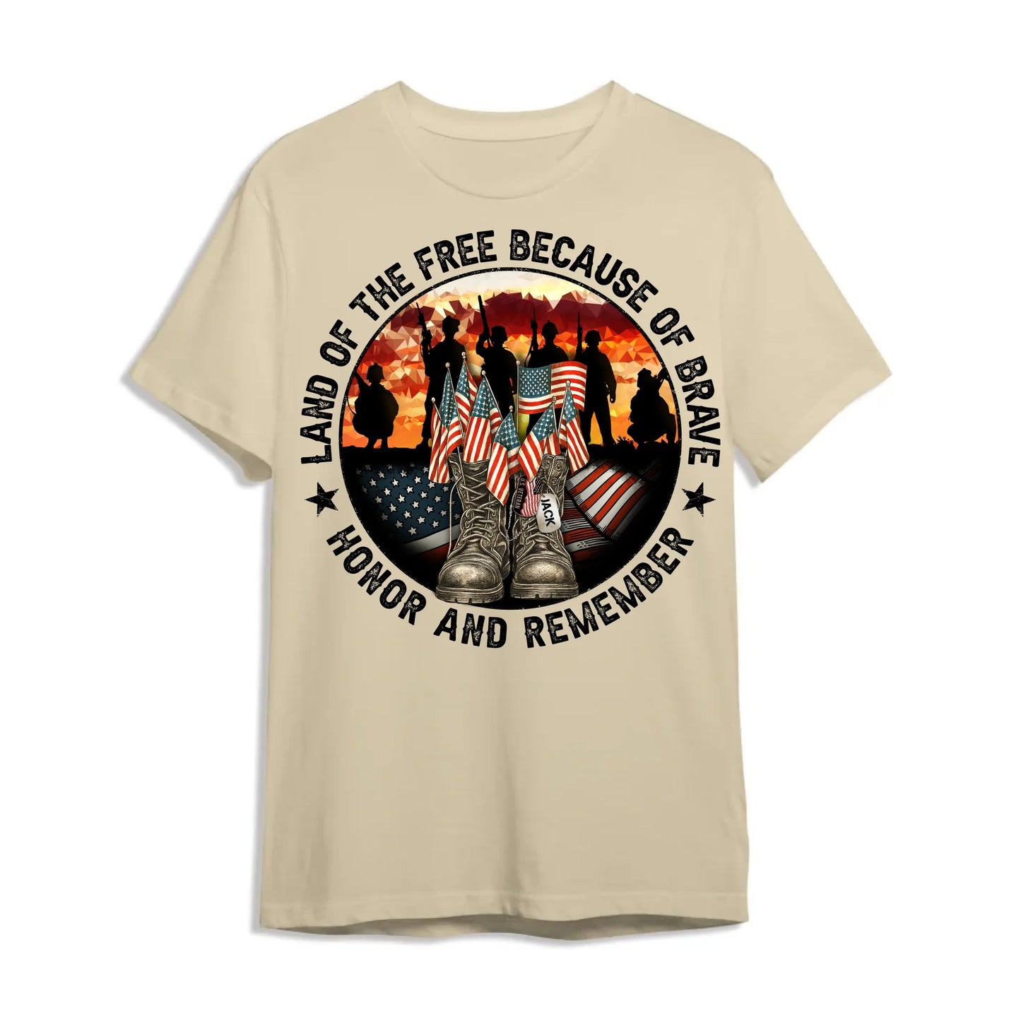 Personalized In Memory of Veteran T-Shirt – Honor the Brave with Customizable Military Tribute, Custom Choo