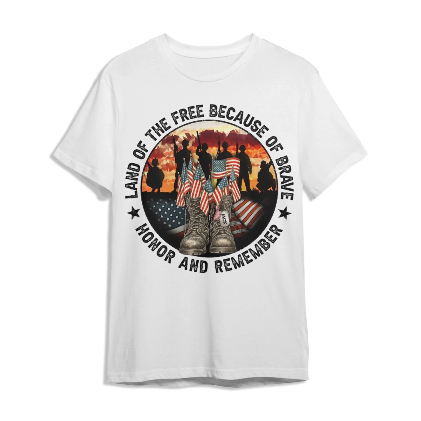 Personalized In Memory of Veteran T-Shirt – Honor the Brave with Customizable Military Tribute, Custom Choo