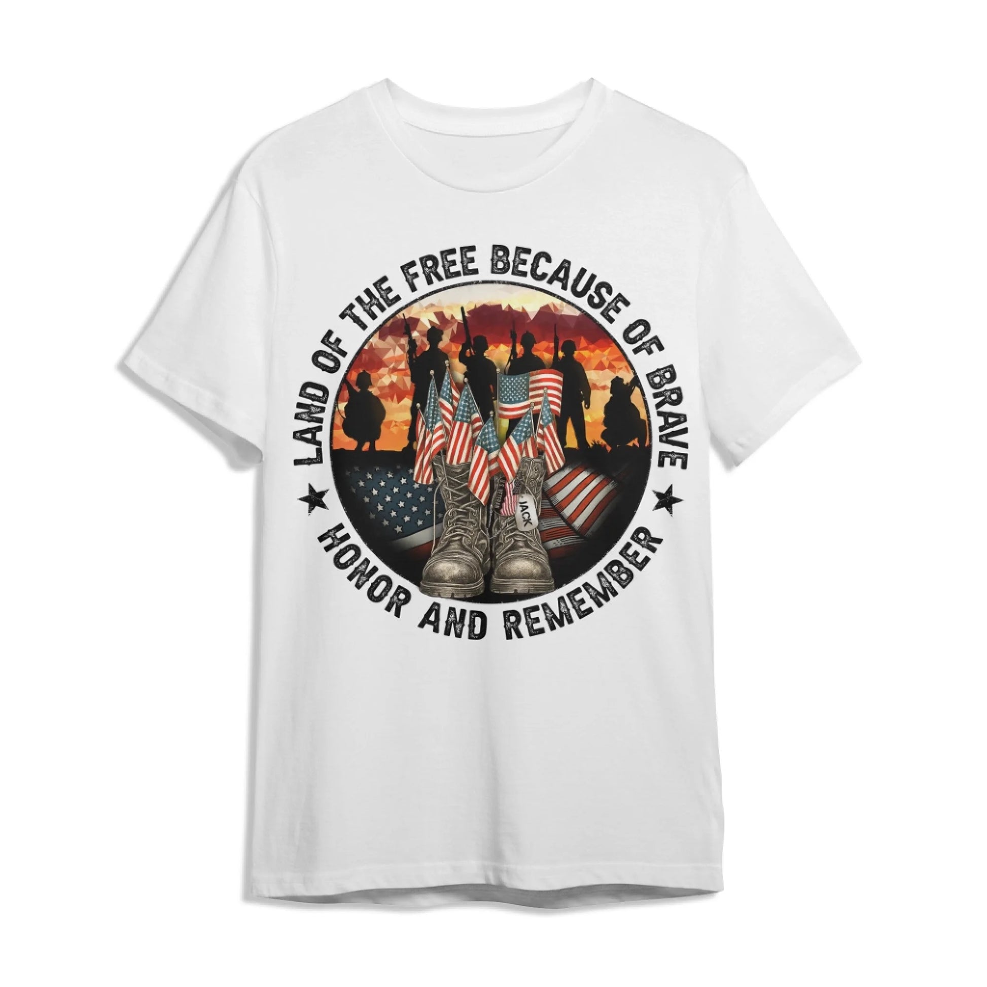 Personalized In Memory of Veteran T-Shirt – Honor the Brave with Customizable Military Tribute, Custom Choo