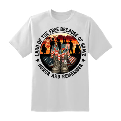 Personalized In Memory of Veteran T-Shirt – Honor the Brave with Customizable Military Tribute, Custom Choo