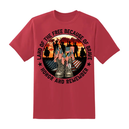 Personalized In Memory of Veteran T-Shirt – Honor the Brave with Customizable Military Tribute, Custom Choo