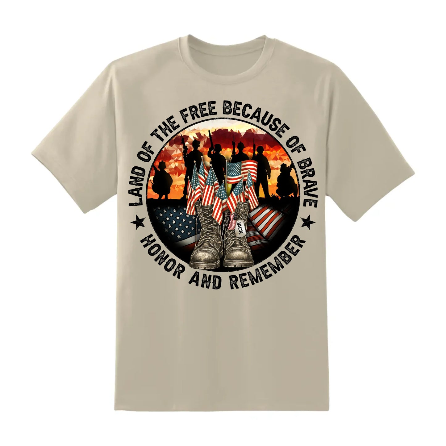 Personalized In Memory of Veteran T-Shirt – Honor the Brave with Customizable Military Tribute, Custom Choo