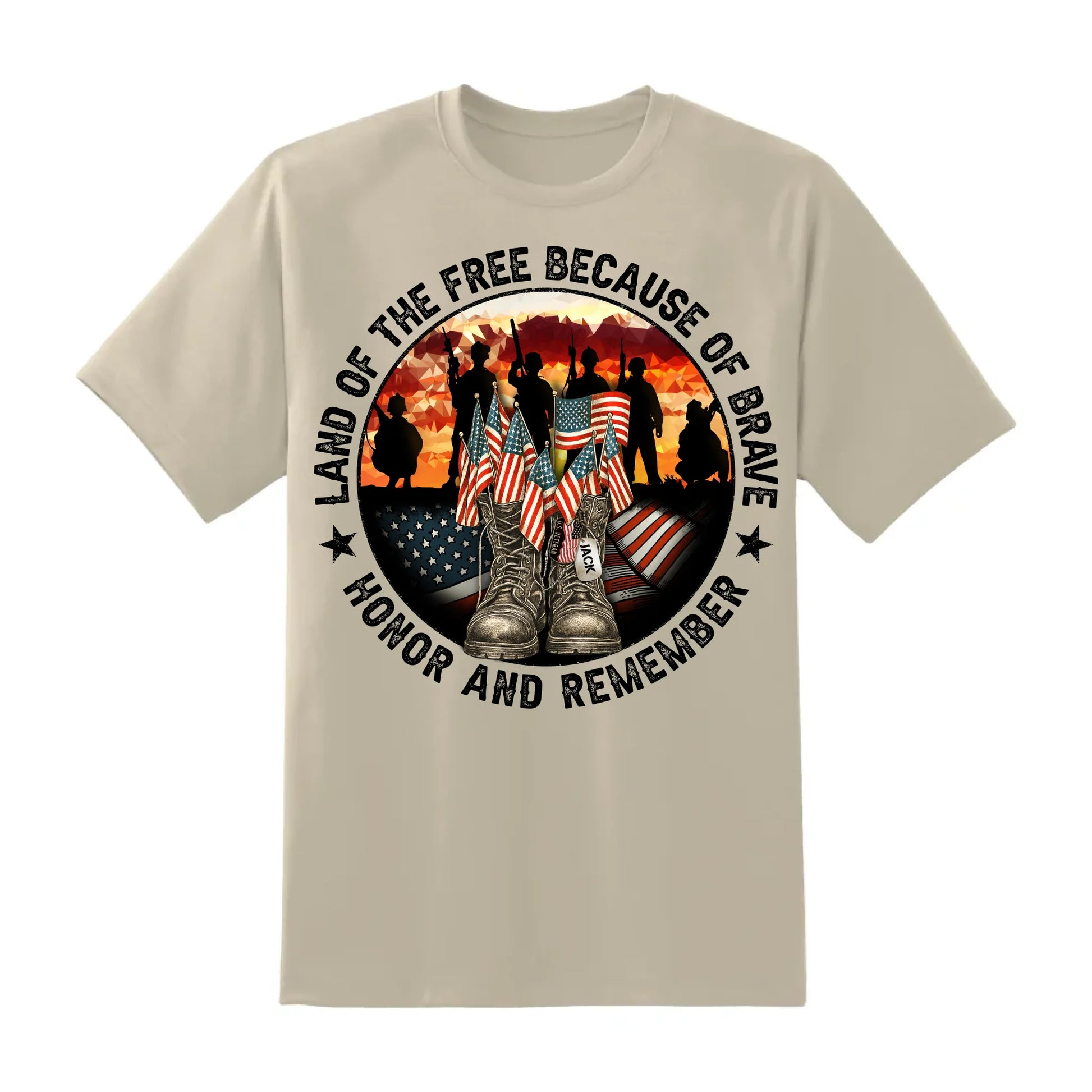 Personalized In Memory of Veteran T-Shirt – Honor the Brave with Customizable Military Tribute, Custom Choo