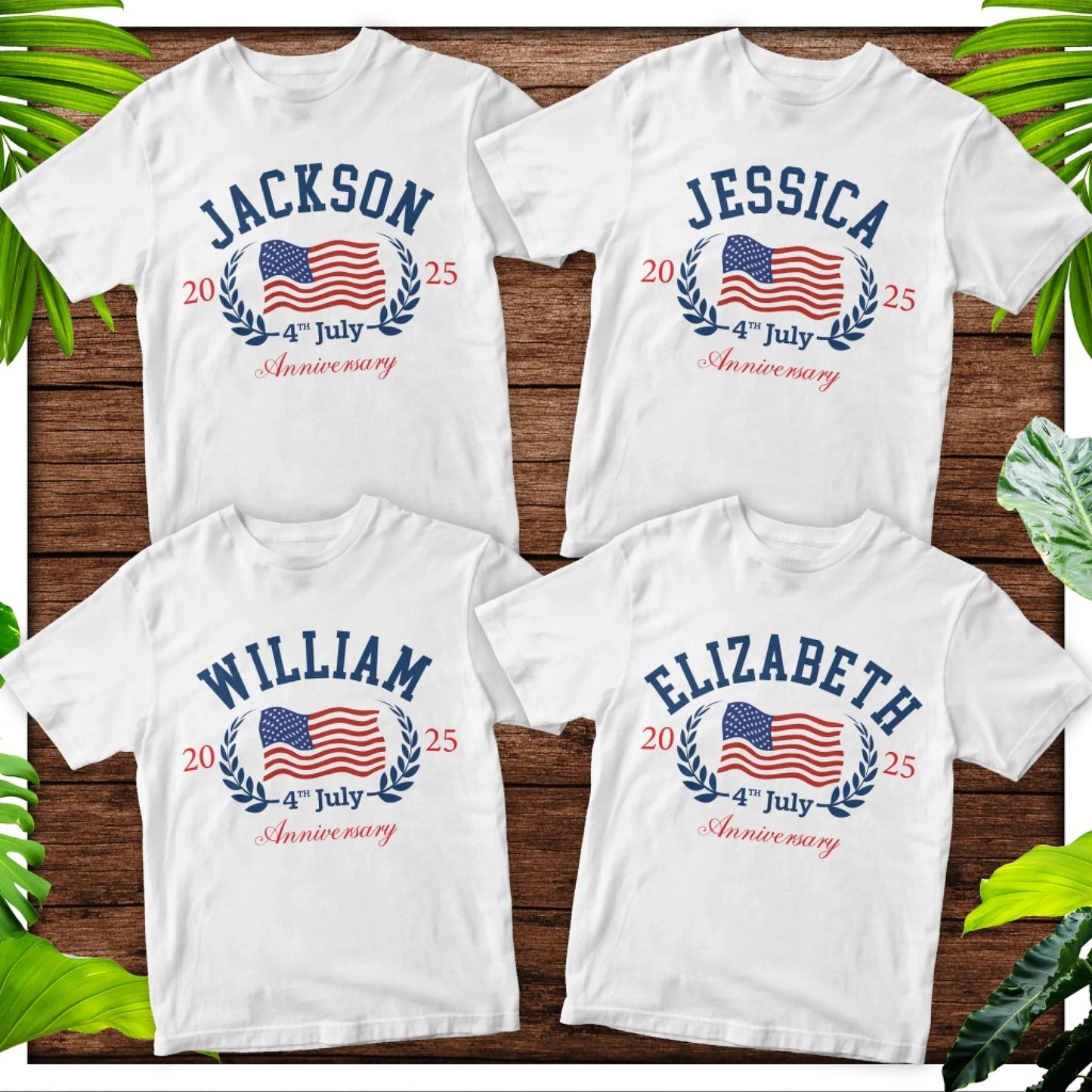 Personalized Family Reunion Shirt – 4th of July 2025 Custom Name Celebration Tee - Custom Choo