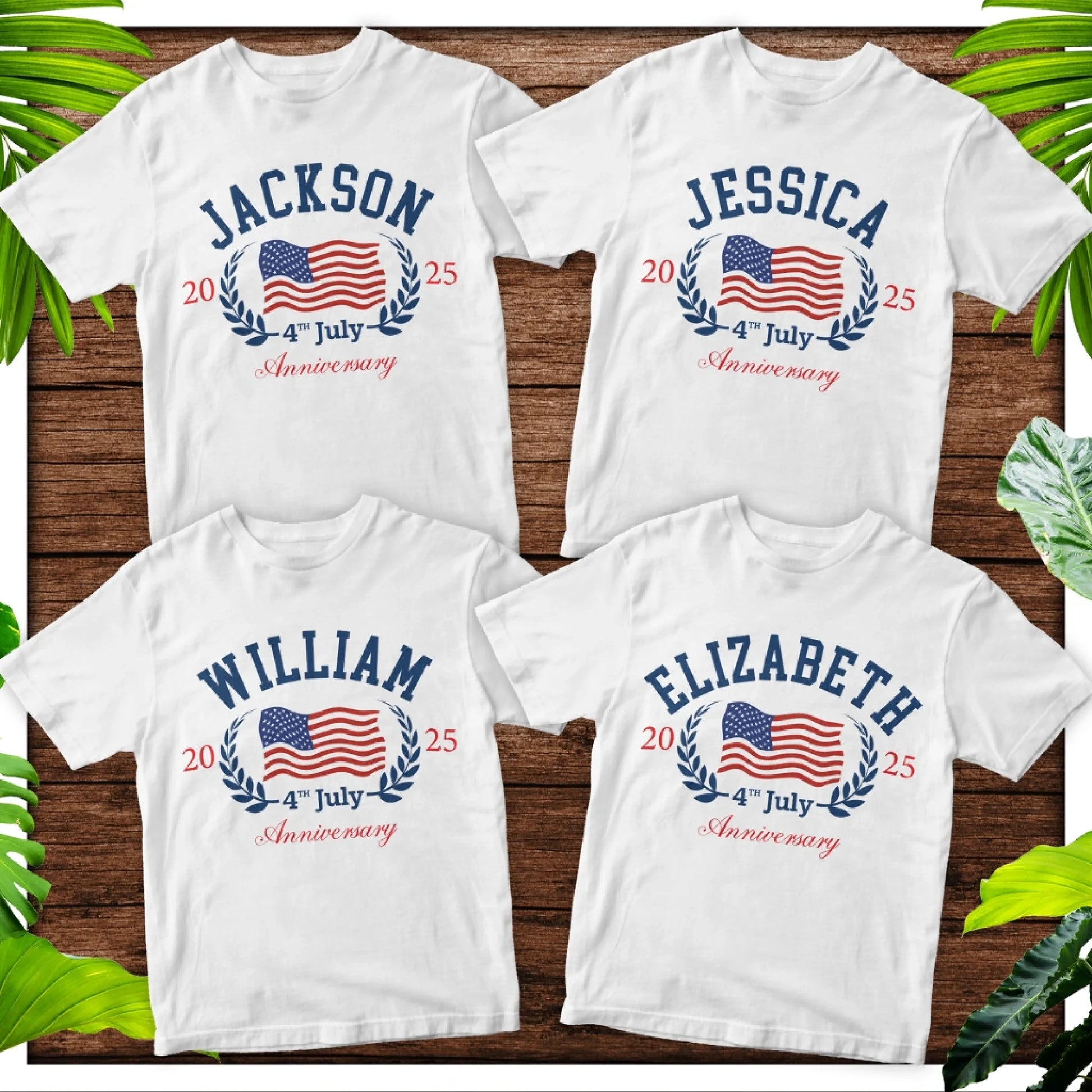 Personalized Family Reunion Shirt – 4th of July 2025 Custom Name Celebration Tee - Custom Choo