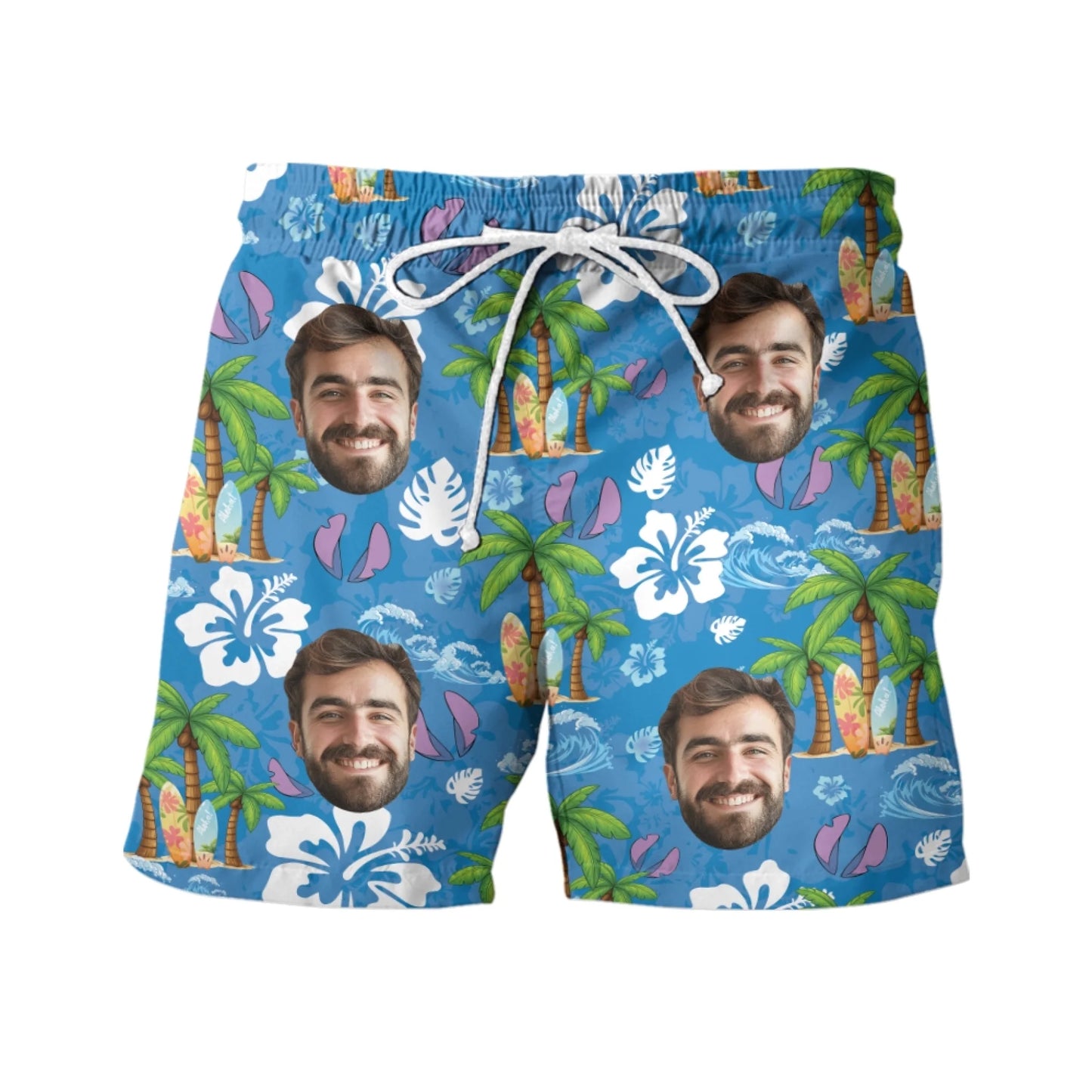 Custom Funny Face Couple for Man - Custom Photo Hawaiian Shirt - Custom Choo