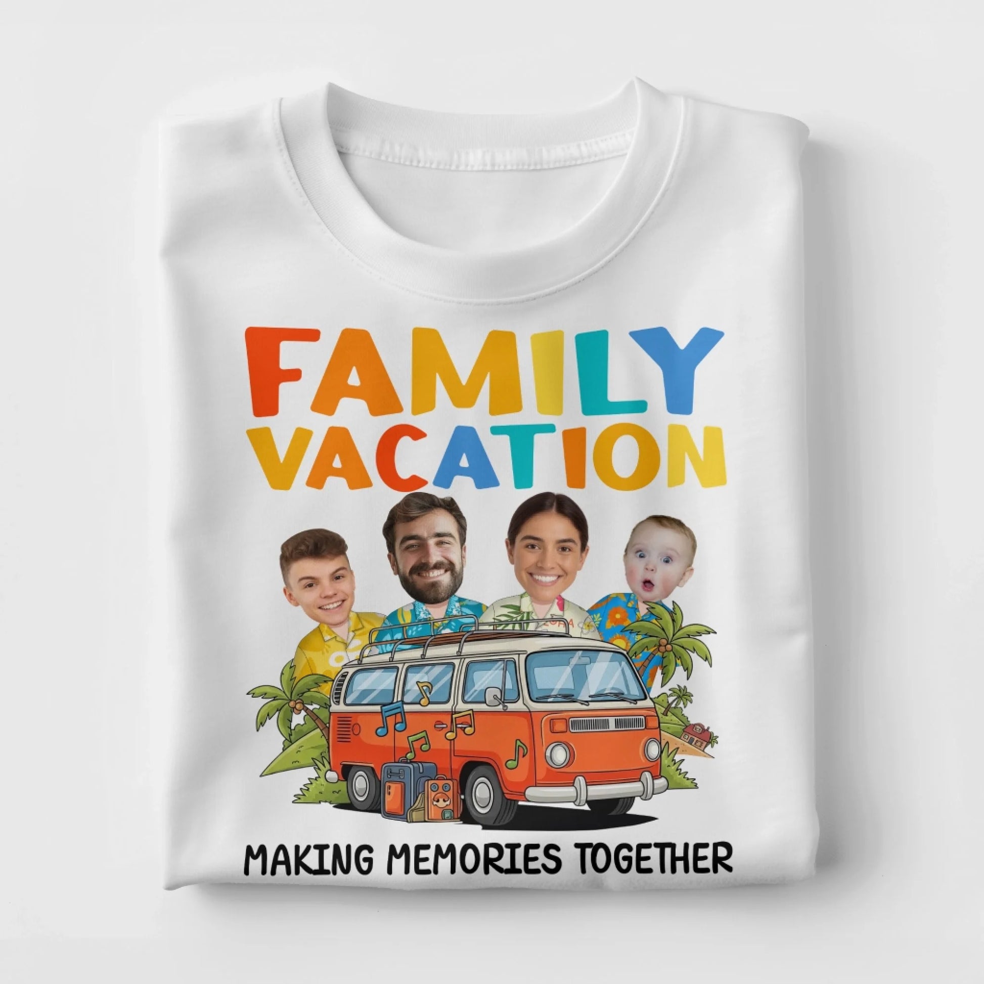 Family Vacation Memories – Personalized Photo Shirts - Custom Choo