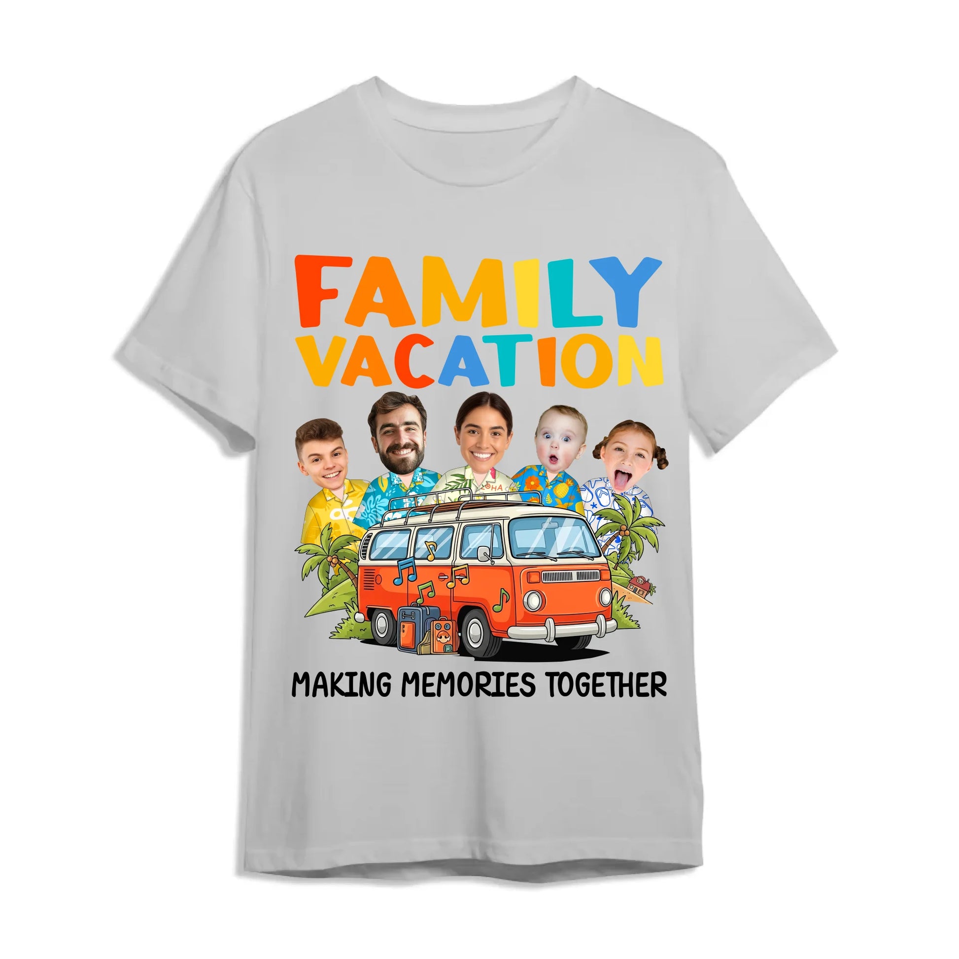 Family Vacation Memories – Personalized Photo Shirts - Custom Choo
