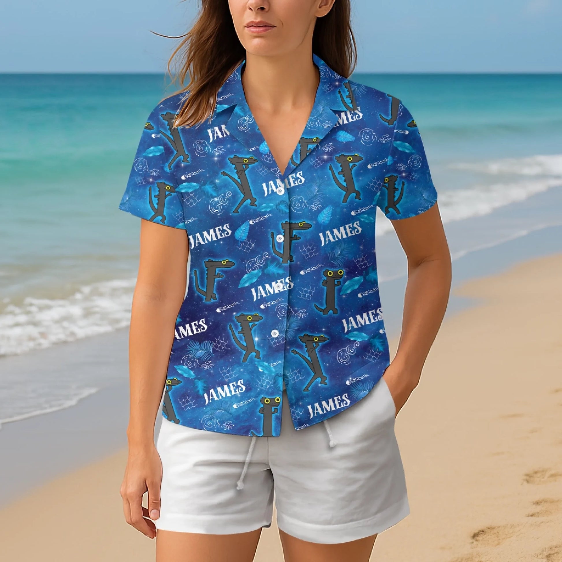 Funny Dancing Dragon – Personalized Name Hawaiian Shirt - Custom Choo