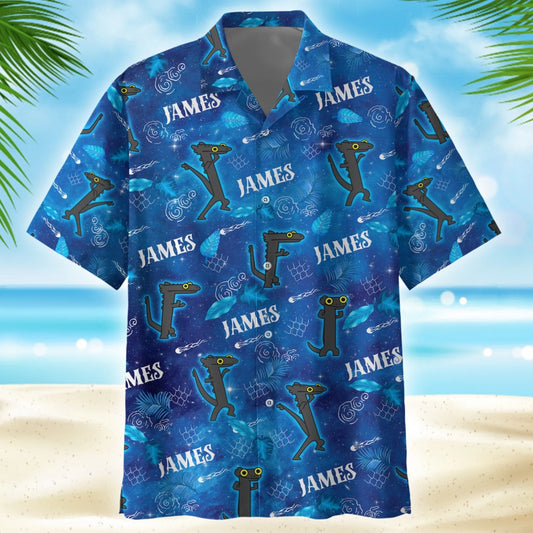 Funny Dancing Dragon – Personalized Name Hawaiian Shirt - Custom Choo