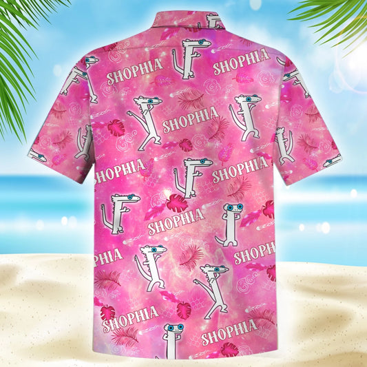 Funny Dancing Dragon – Personalized Name Hawaiian Shirt - Custom Choo