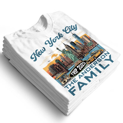 Personalized New York Travel Shirt – Matching Family Vacation T-Shirt - Custom Choo