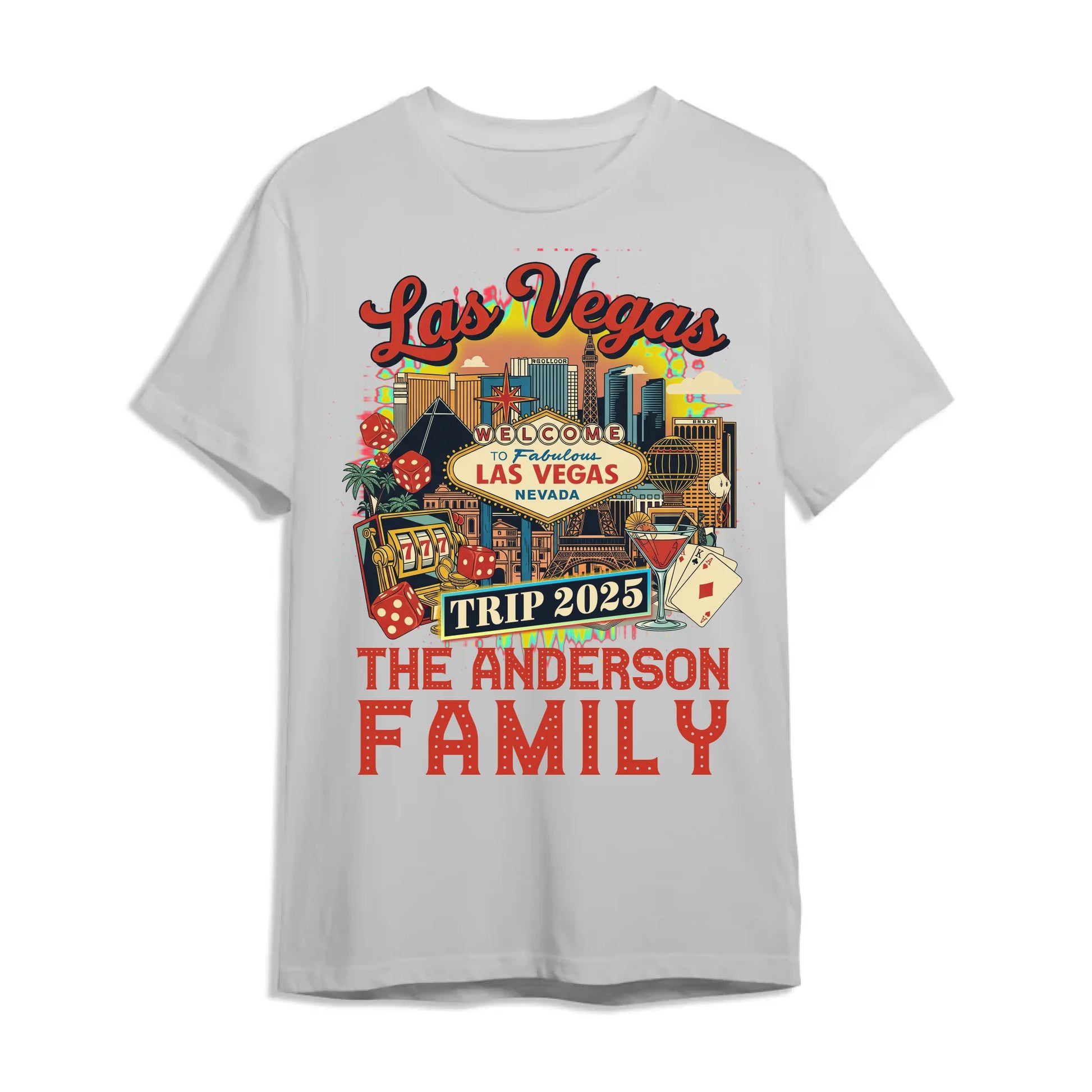 Personalized Las Vegas Travel Shirt – Matching Family Vacation T-Shirt - Custom Choo