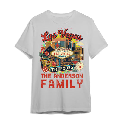 Personalized Las Vegas Travel Shirt – Matching Family Vacation T-Shirt - Custom Choo