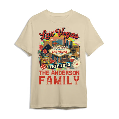 Personalized Las Vegas Travel Shirt – Matching Family Vacation T-Shirt - Custom Choo