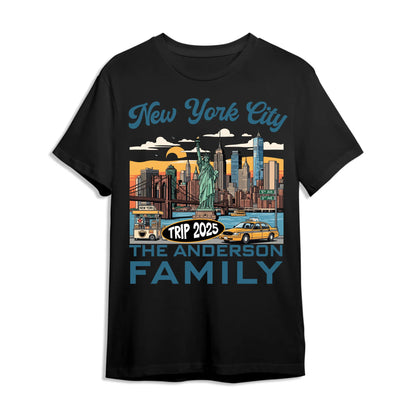 Personalized New York Travel Shirt – Matching Family Vacation T-Shirt - Custom Choo