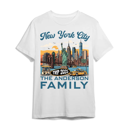 Personalized New York Travel Shirt – Matching Family Vacation T-Shirt - Custom Choo