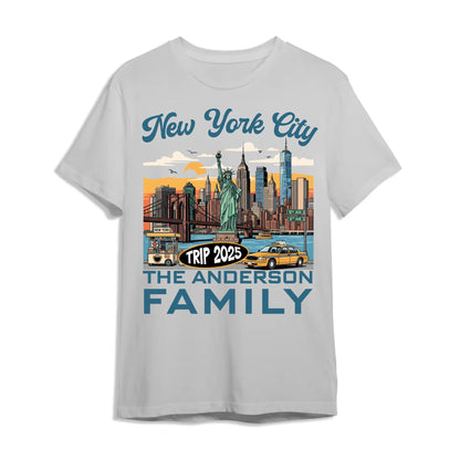 Personalized New York Travel Shirt – Matching Family Vacation T-Shirt - Custom Choo