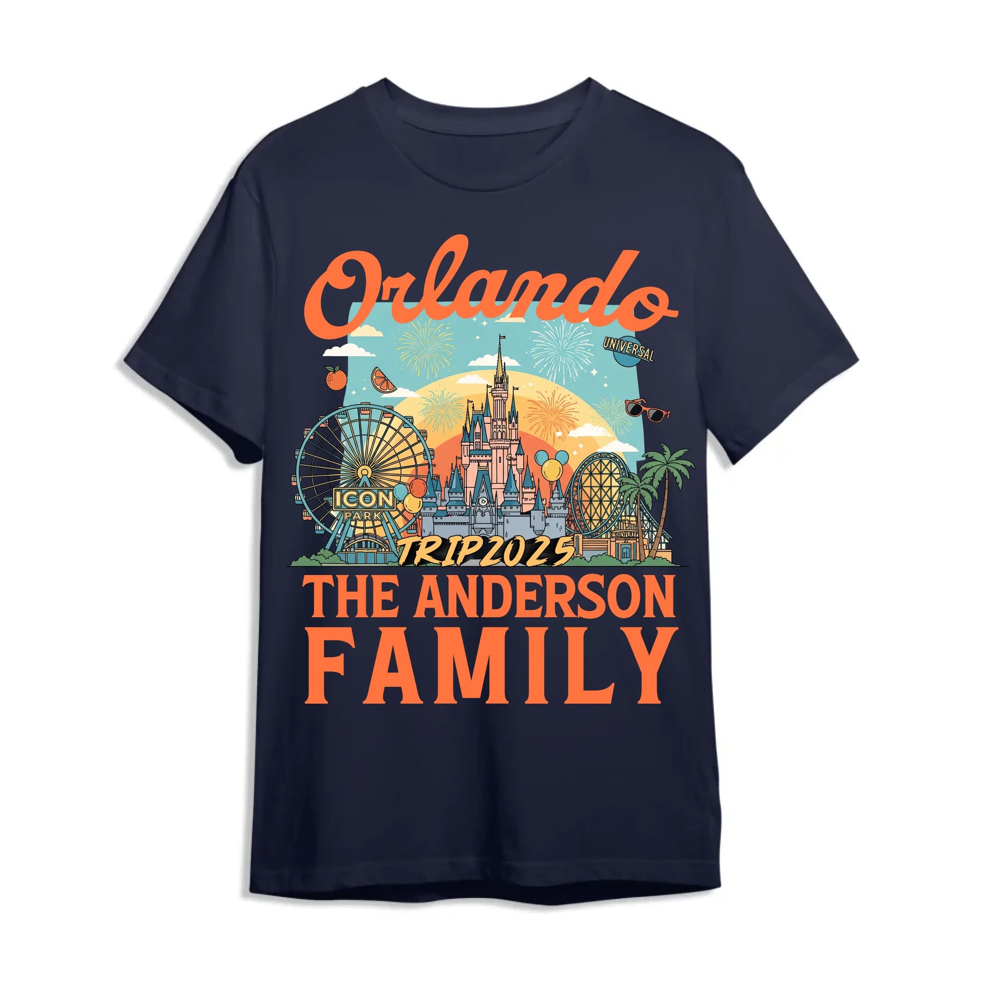 Personalized Orlando Travel Shirt – Matching Family Vacation T-Shirt - Custom Choo