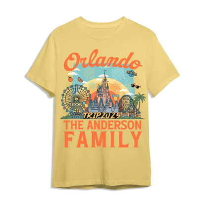 Personalized Orlando Travel Shirt – Matching Family Vacation T-Shirt - Custom Choo