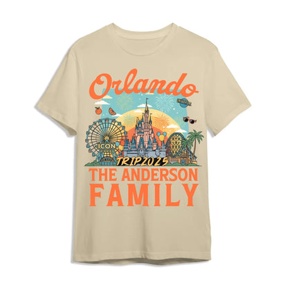 Personalized Orlando Travel Shirt – Matching Family Vacation T-Shirt - Custom Choo