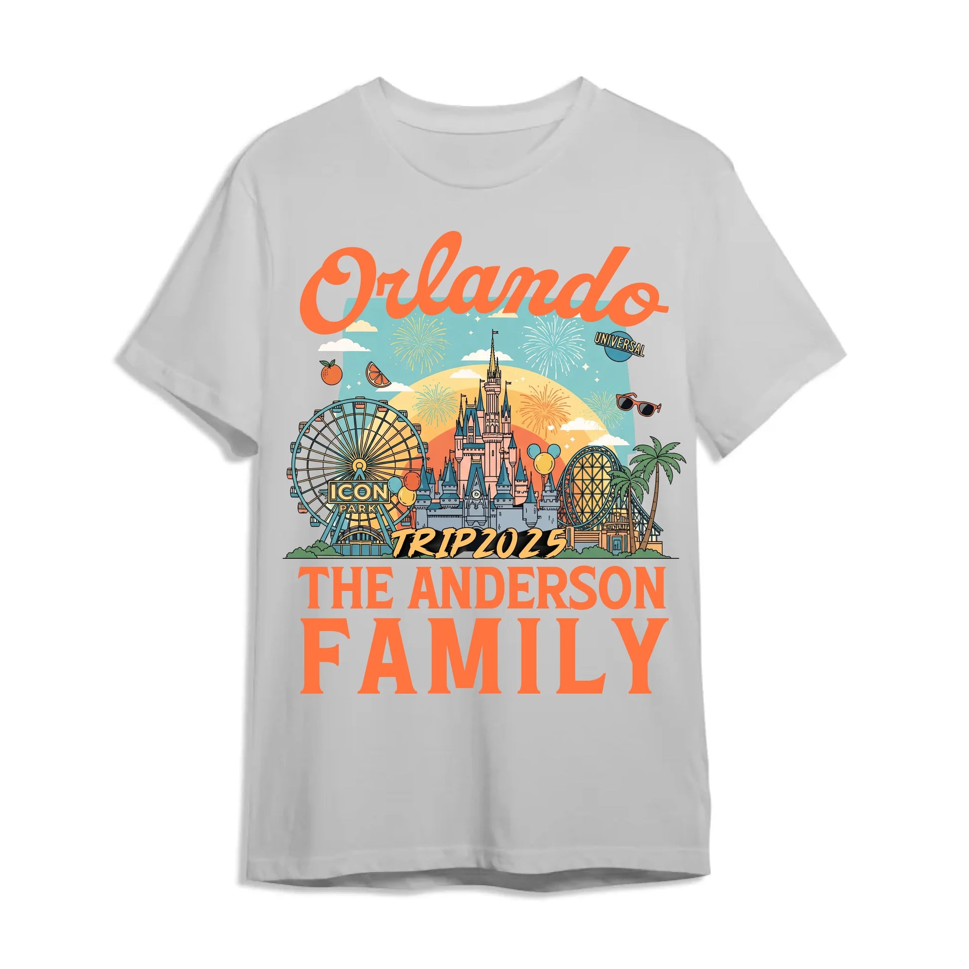 Personalized Orlando Travel Shirt – Matching Family Vacation T-Shirt - Custom Choo