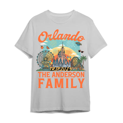 Personalized Orlando Travel Shirt – Matching Family Vacation T-Shirt - Custom Choo