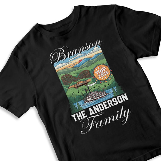 Personalized Branson Travel Shirt – Matching Family Vacation T-Shirt - Custom Choo