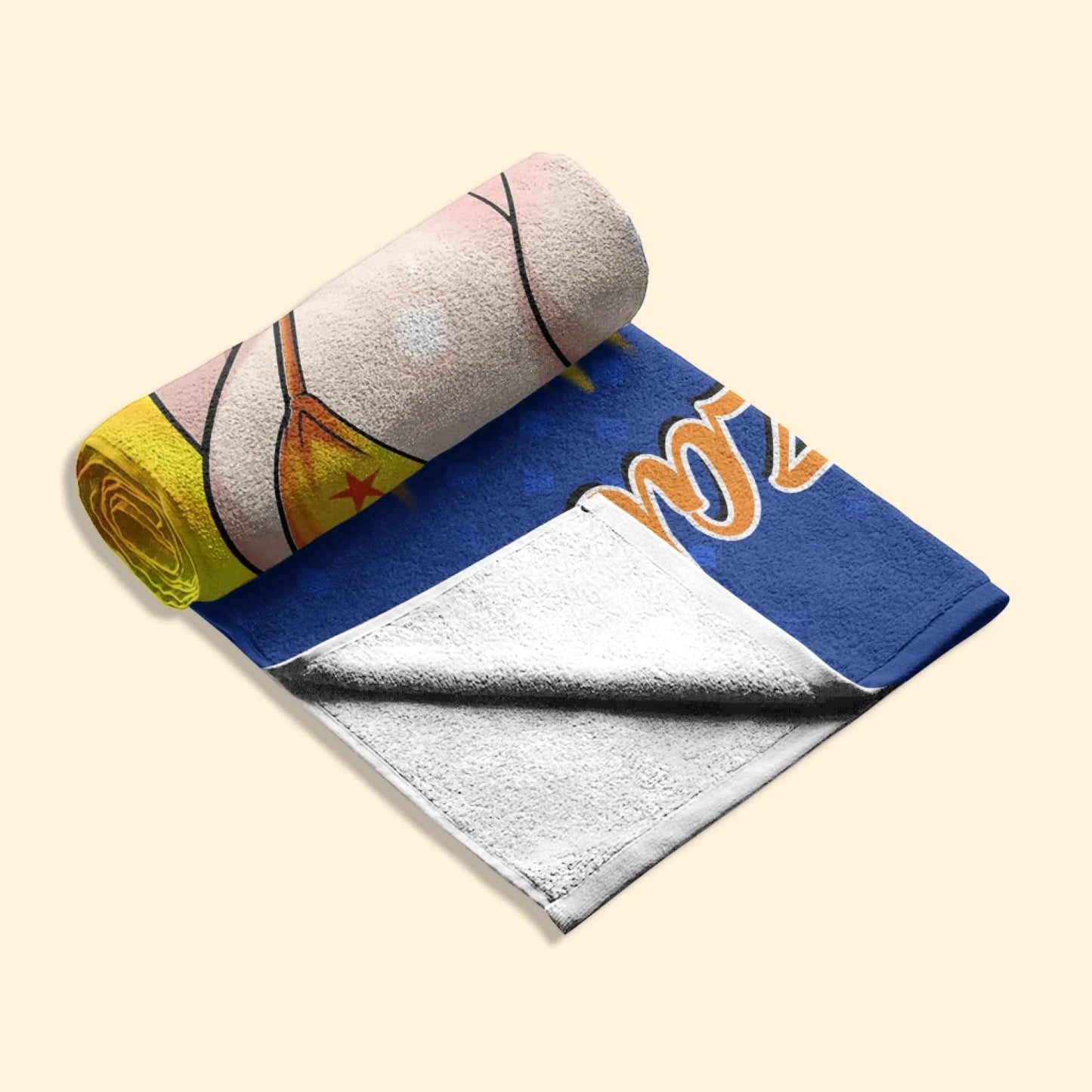 Personalized Beach Towel for Pool, Beach & Travel - Custom Your Face And Name Gift for Bestie, Custom Choo