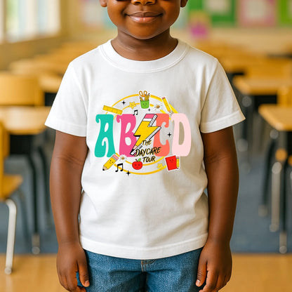 ABCD Daycare Tour Shirt – Back to School, Let’s Rock & Learn! - Custom Choo