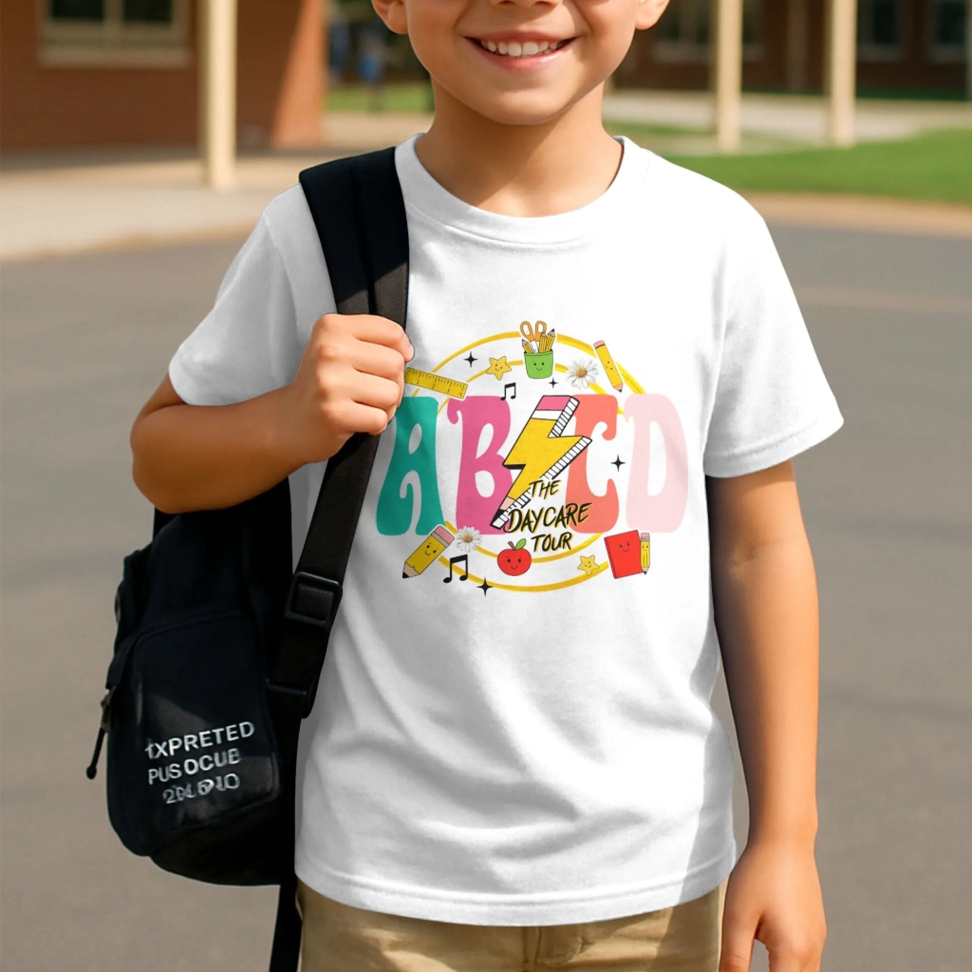 ABCD Daycare Tour Shirt – Back to School, Let’s Rock & Learn! - Custom Choo