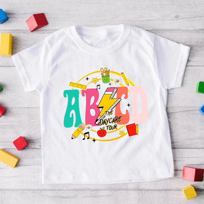 ABCD Daycare Tour Shirt – Back to School, Let’s Rock & Learn! - Custom Choo