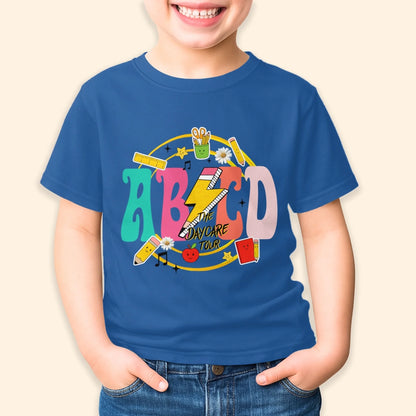 ABCD Daycare Tour Shirt – Back to School, Let’s Rock & Learn! - Custom Choo