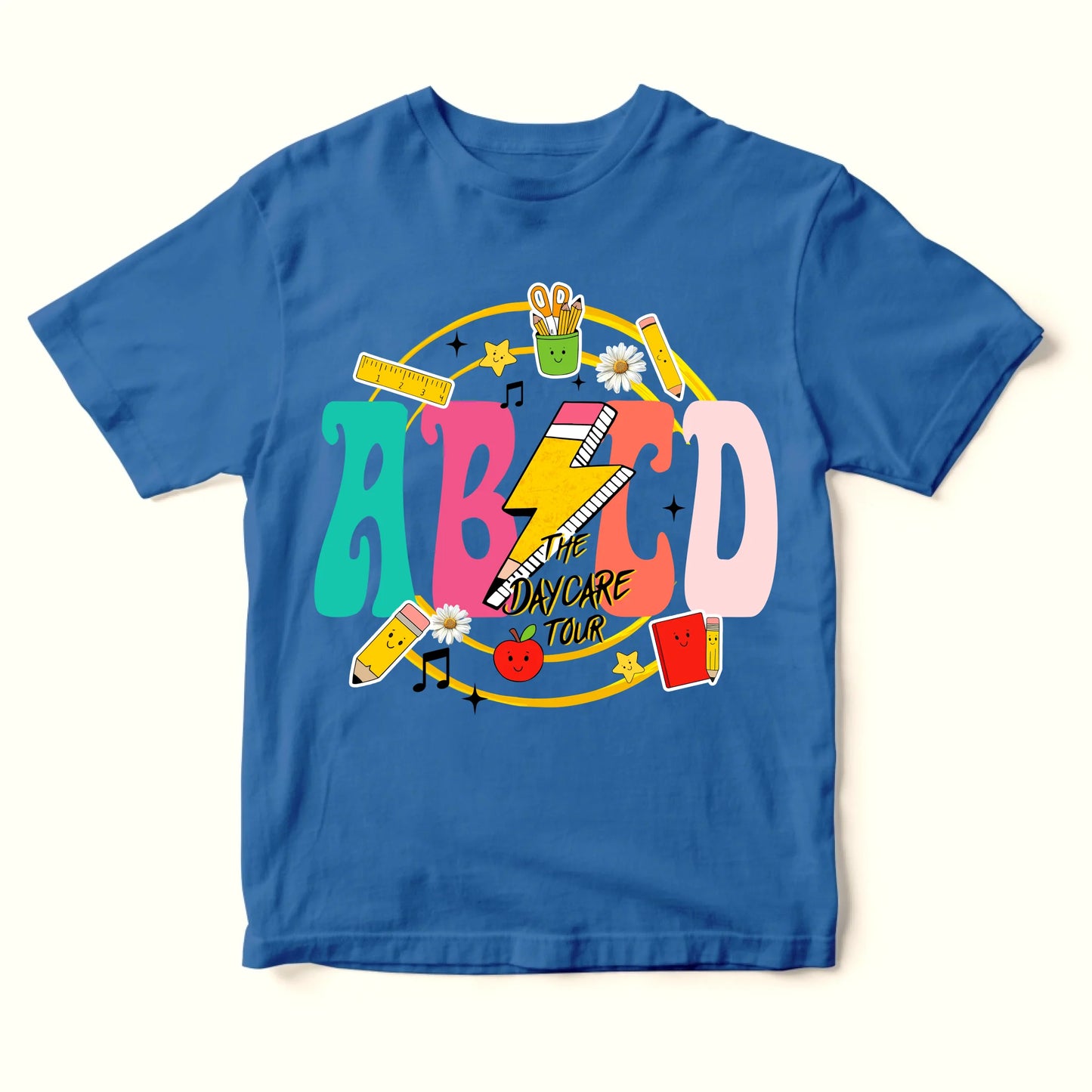 ABCD Daycare Tour Shirt – Back to School, Let’s Rock & Learn! - Custom Choo
