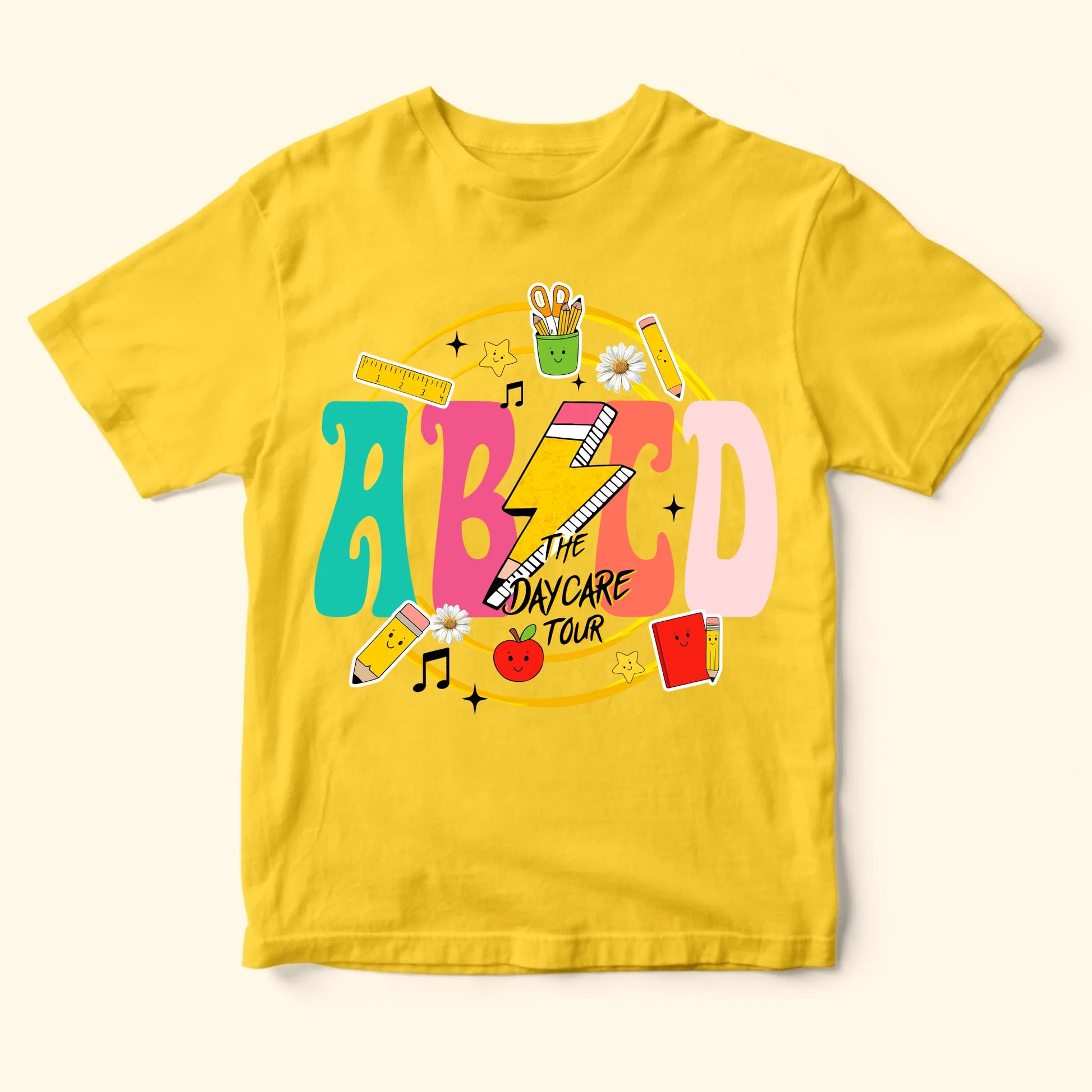 ABCD Daycare Tour Shirt – Back to School, Let’s Rock & Learn! - Custom Choo